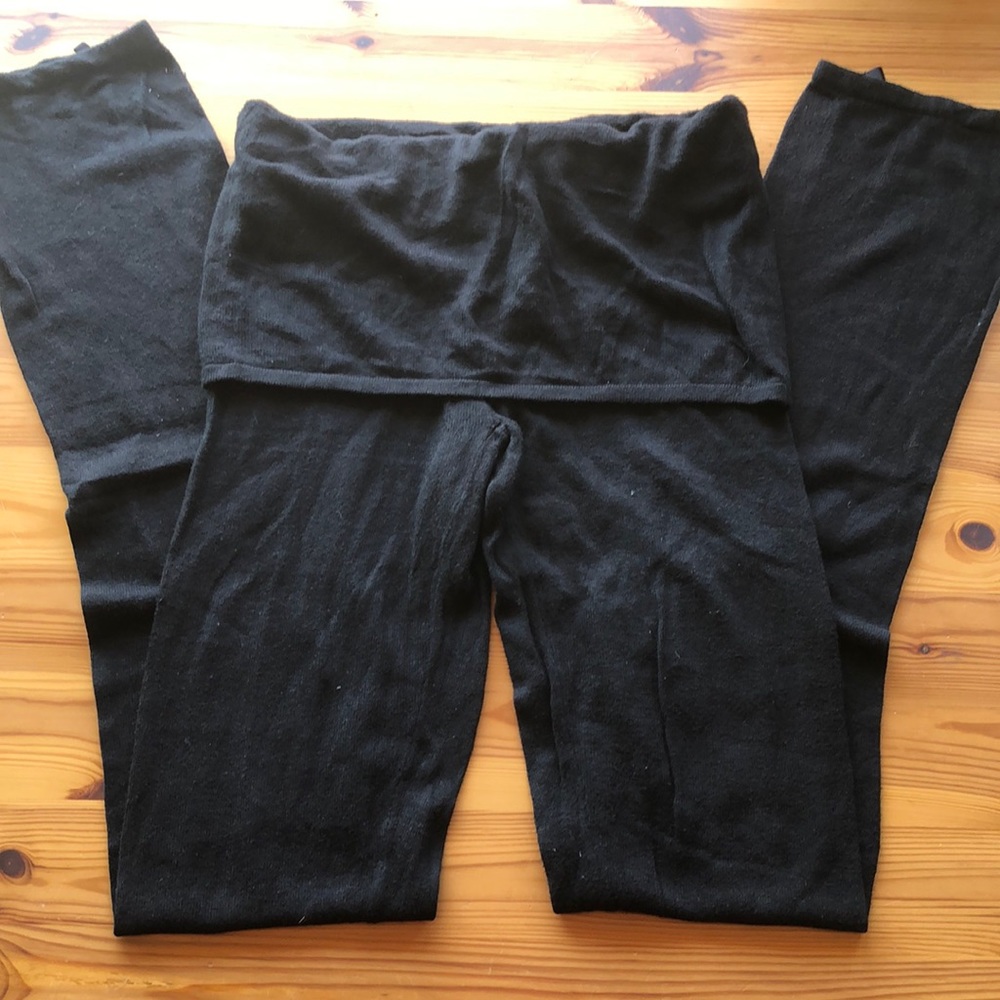 Sweater knit rollover Lululemon pants